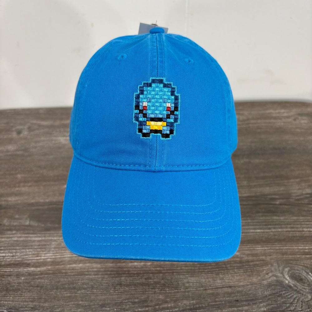 Pokemon Ball Cap Unisex OS Blue New 8-Bit Squirtle Pixel Art Hat